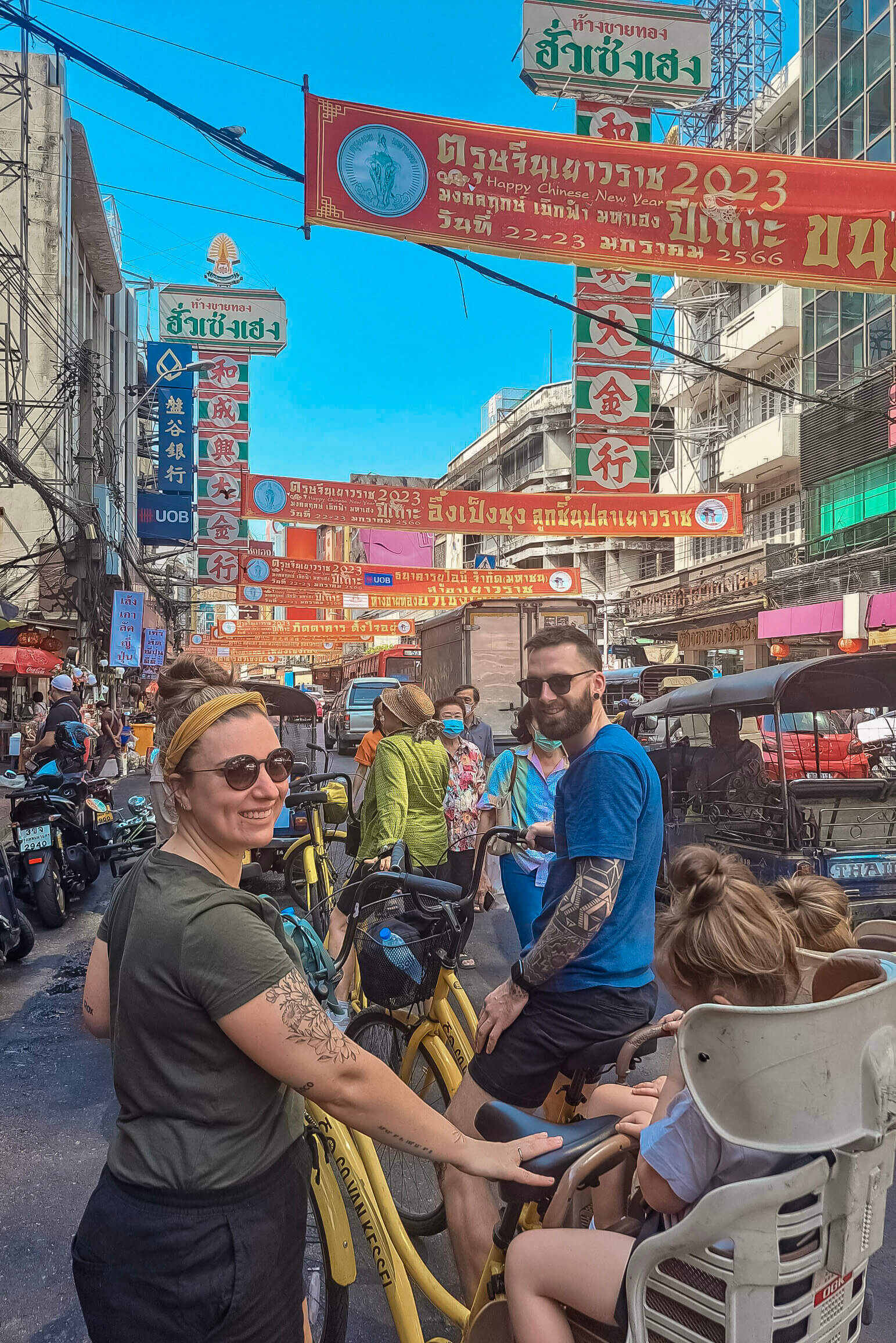 Fietstocht Bangkok Thailand met kinderen Co van Hessel