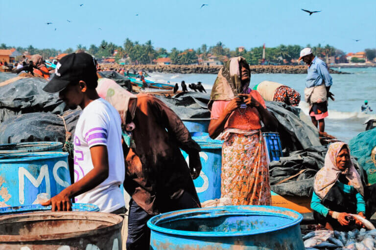 Sri Lanka met kinderen