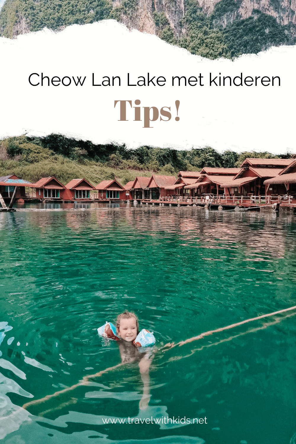 Cheow Lan Lake met kinderen