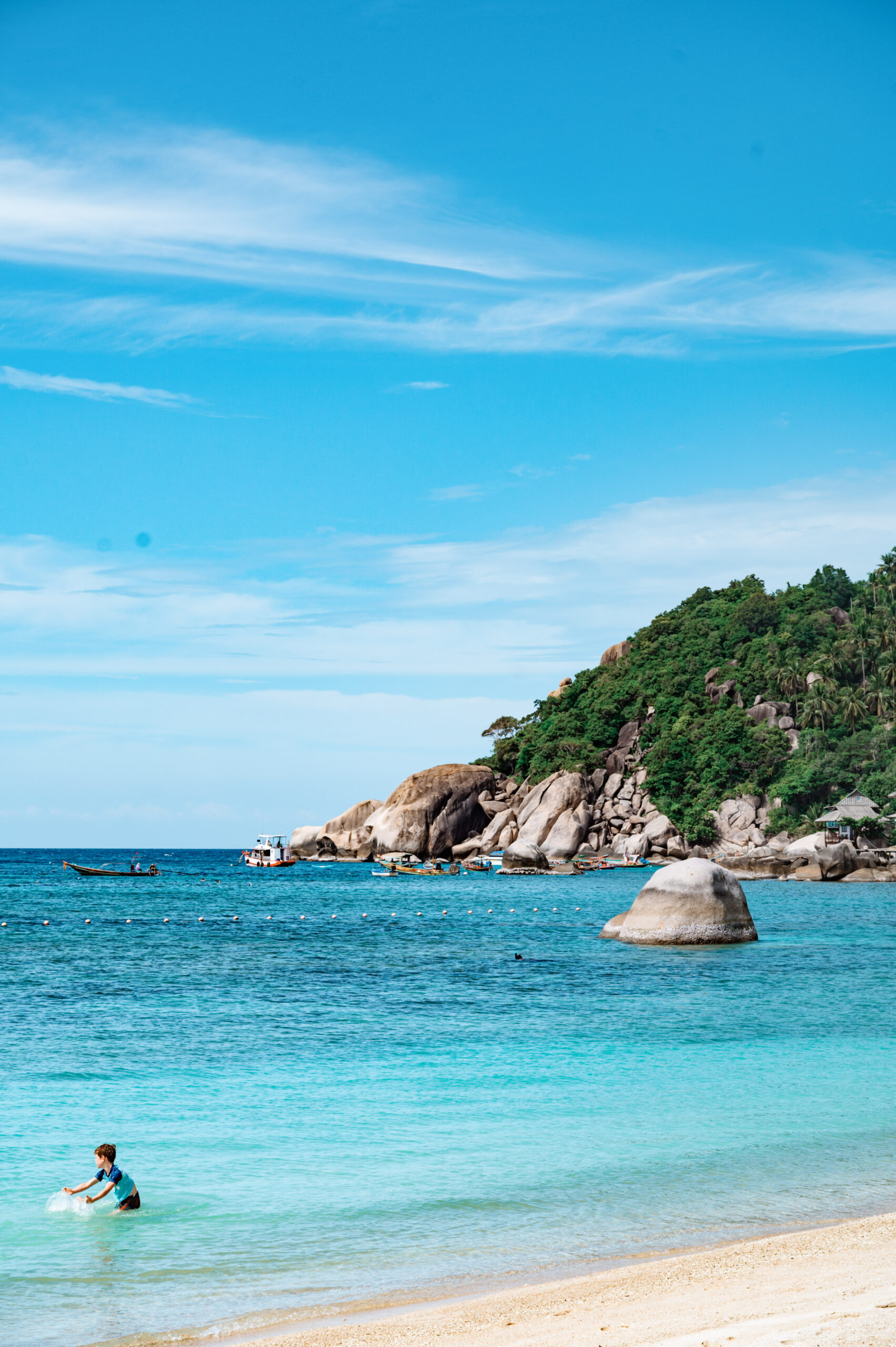 Shark Bay Koh Tao met kinderen