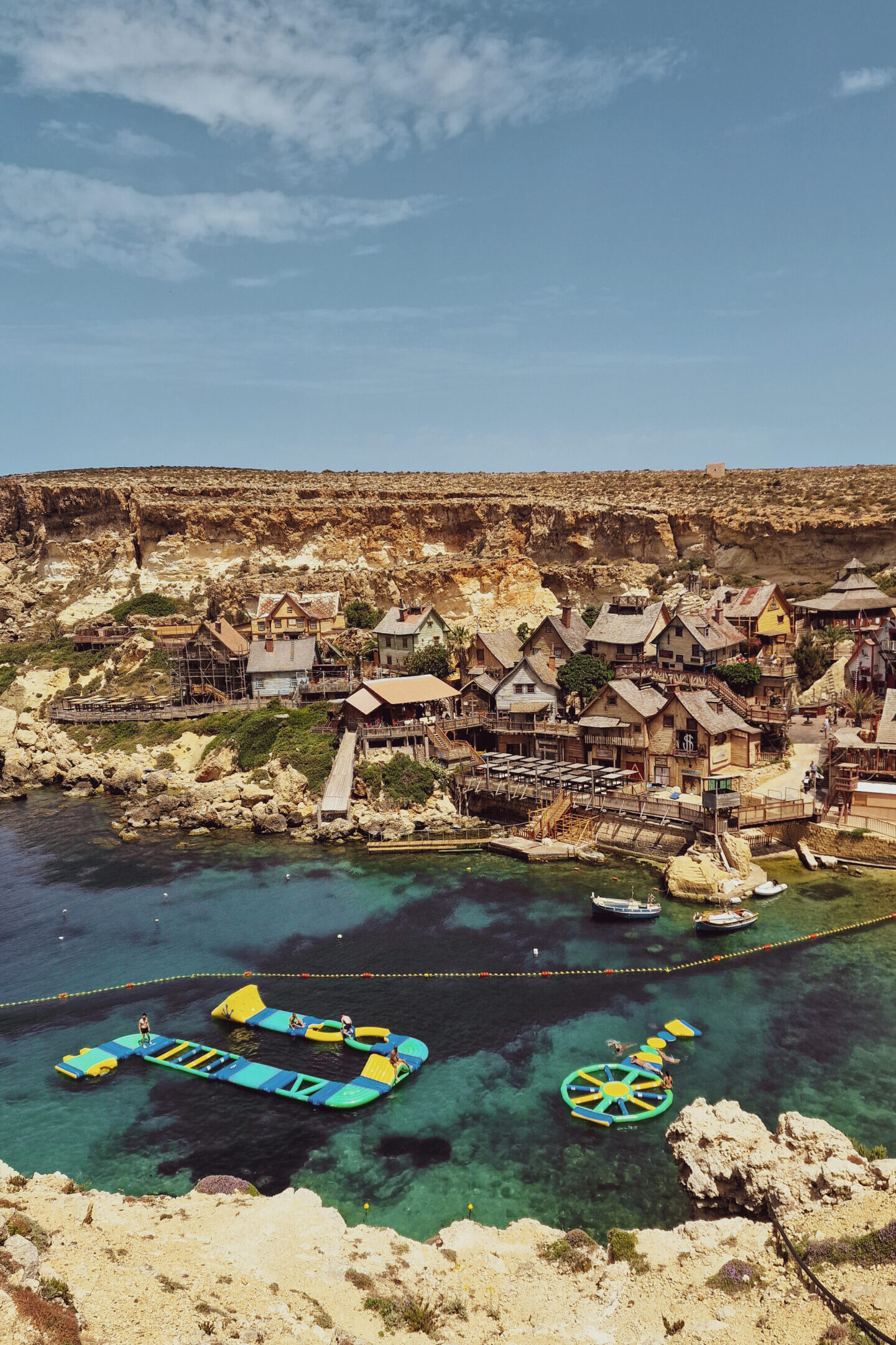 Popeye Village met kinderen